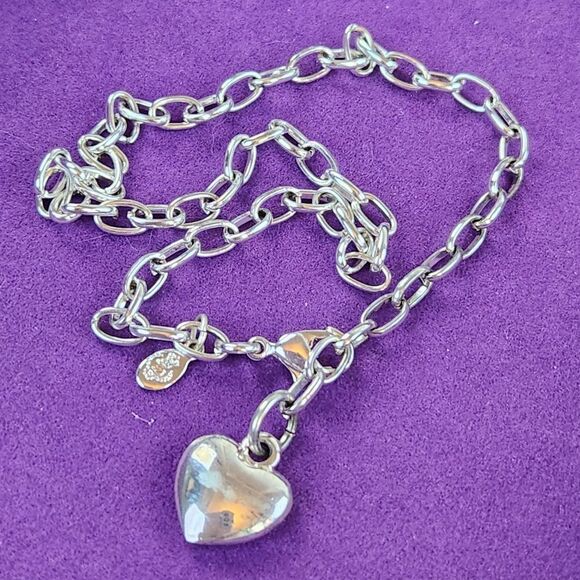 💜Premier "Luv It" Silver Plated Heart Shaped Anklet - Picture 2 of 11